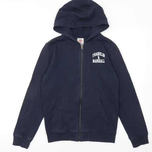 Franklin & Marshall Boys Blue Full Zip Hoodie 12-13 Years
