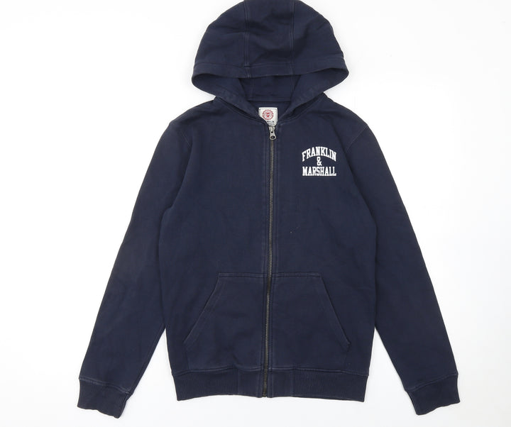 Franklin & Marshall Boys Blue Full Zip Hoodie 12-13 Years