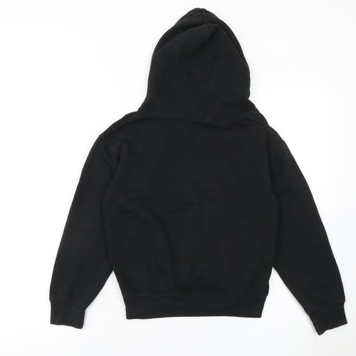 Club Classic Boys Black Pullover Hoodie 5-6 Years Graphic Fleece Sweatshirt
