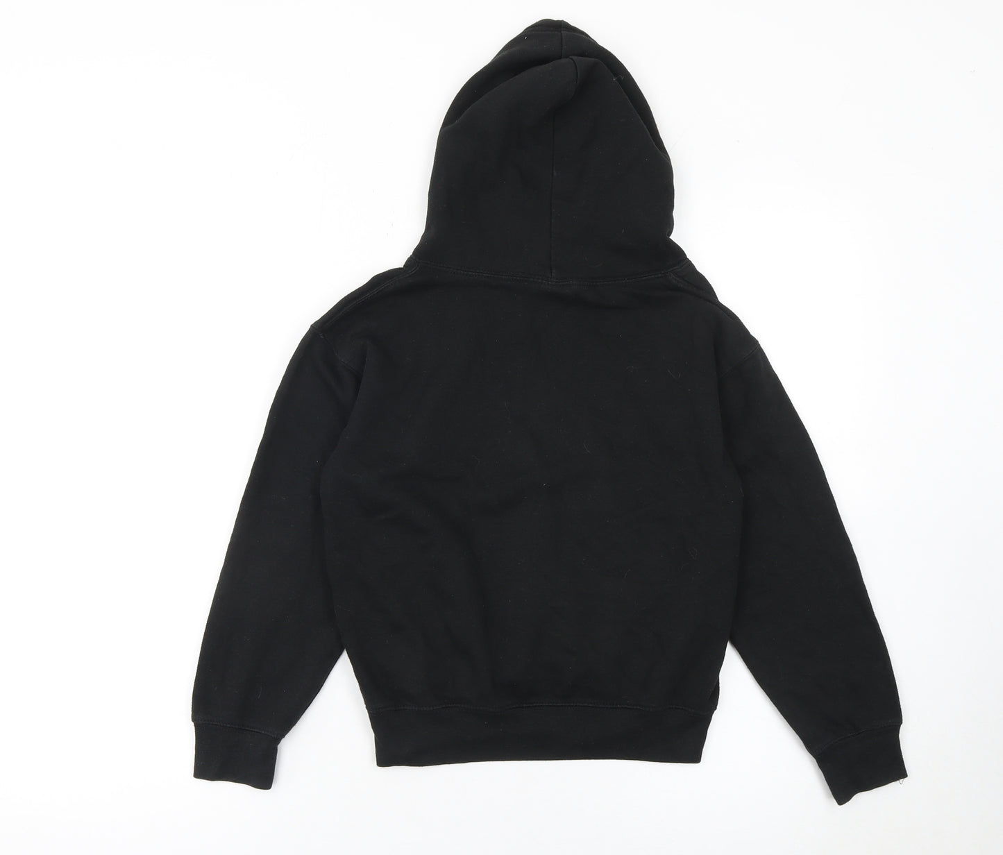 Club Classic Boys Black Pullover Hoodie 5-6 Years Graphic Fleece Sweatshirt