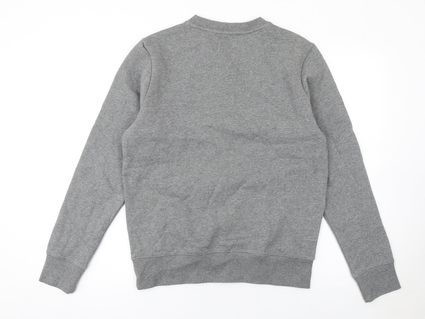 Dockers Men Grey Regular Fit Crew Neck Fleece Sweatshirt Size S