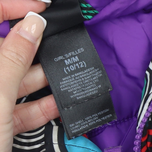 The North Face Girls Multicoloured 10-11 Years Hooded Puffer Jacket