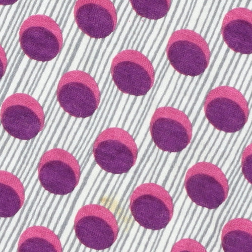 East Women Pink Polka Dot Stretch Shift Dress Size 10