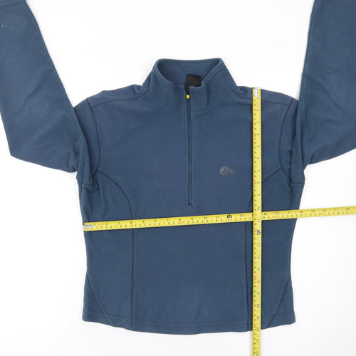 Lowe Alpine Women Blue 1/2 Zip Pullover Fleece Sweatshirt S