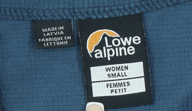 Lowe Alpine Women Blue 1/2 Zip Pullover Fleece Sweatshirt S