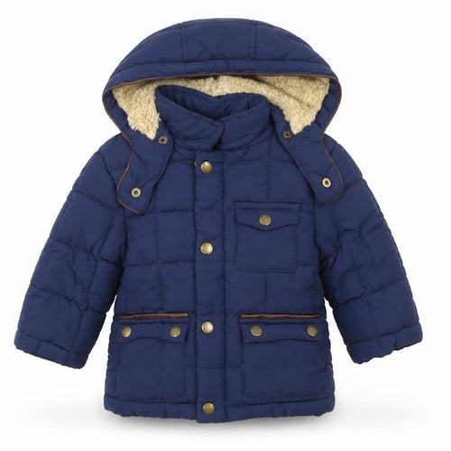 Mayoral Unisex Baby Blue 9-12 Months Hooded Puffer Jacket