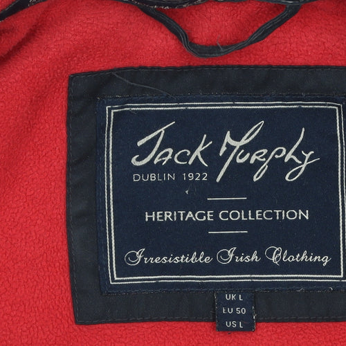 Jack Murphy Men's Black L Fleece Lined Waterproof Casual Jacket