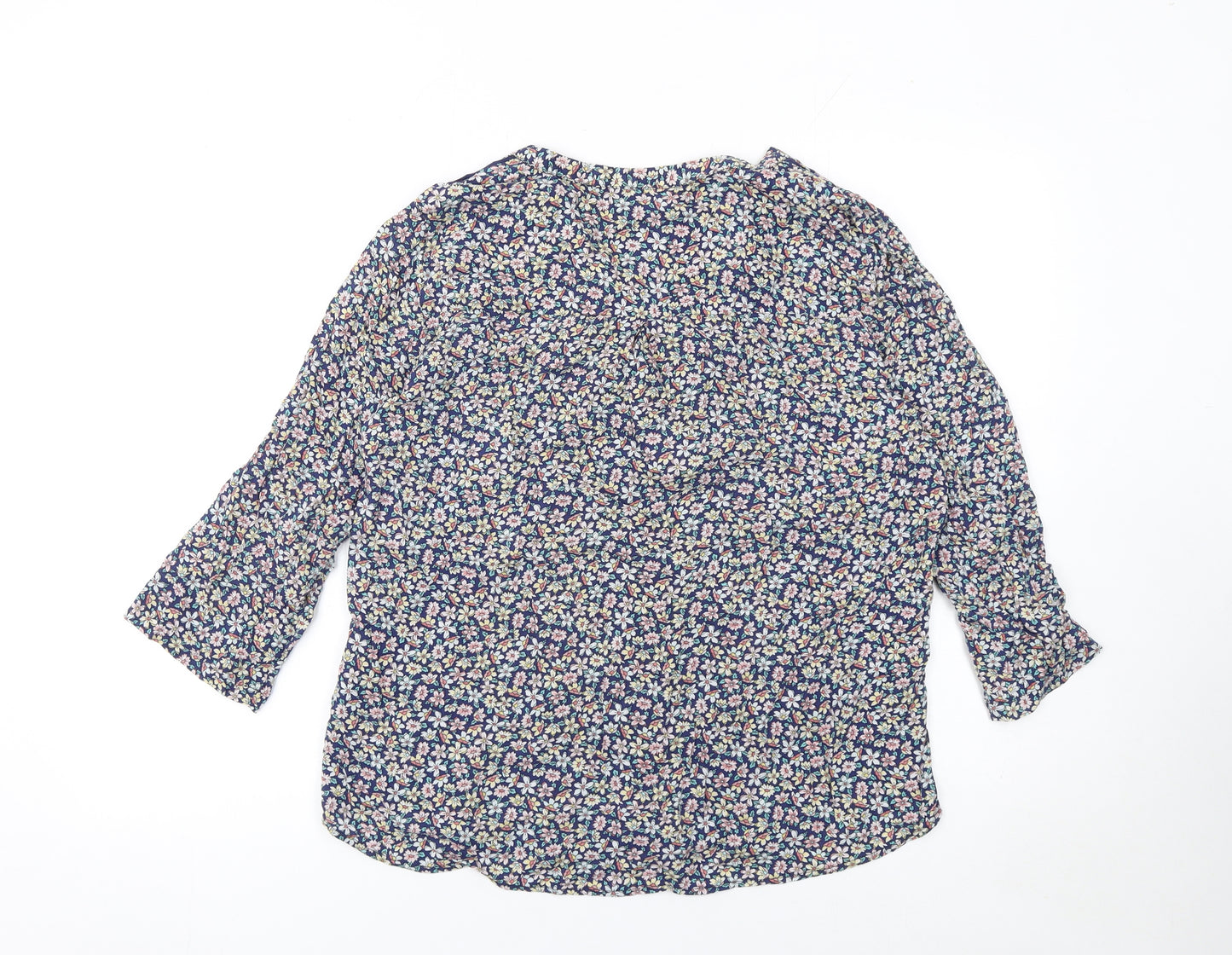 Vila Women’s Multicoloured Floral V-Neck Tunic Blouse Size L