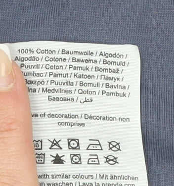 Jack & Jones Men's Blue Originals Studio Cotton T-Shirt Size L