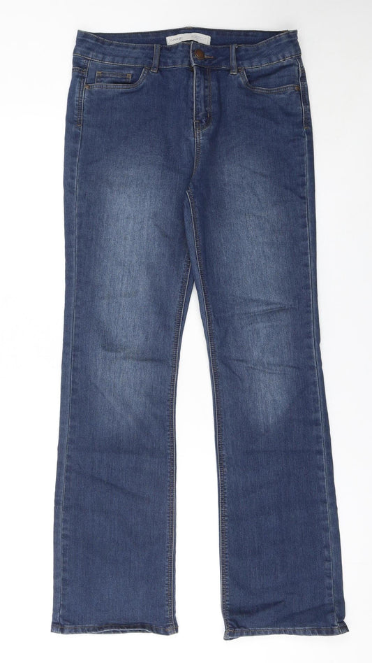 George Women's Blue Bootcut Regular Fit Denim Jeans Size 10