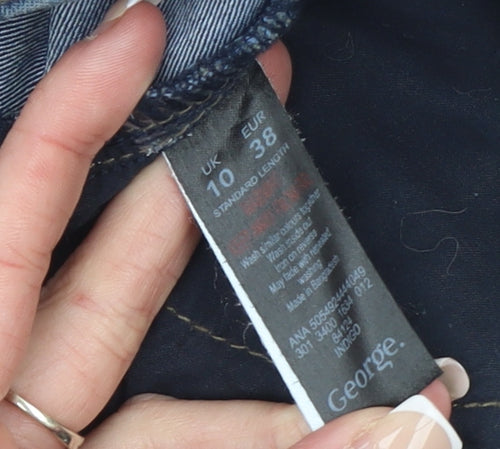 George Women's Blue Bootcut Regular Fit Denim Jeans Size 10