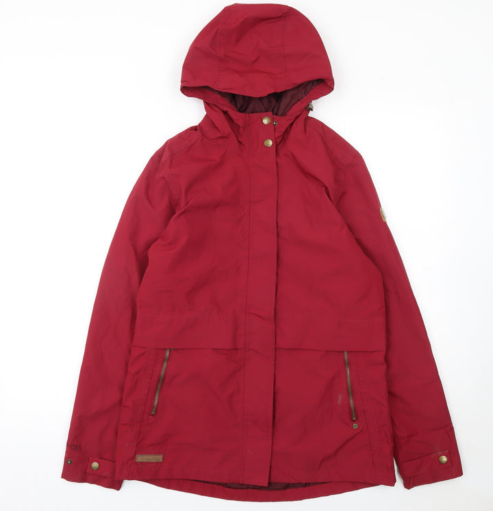 Regatta Women's Red Waterproof Hooded Parka Jacket UK 12