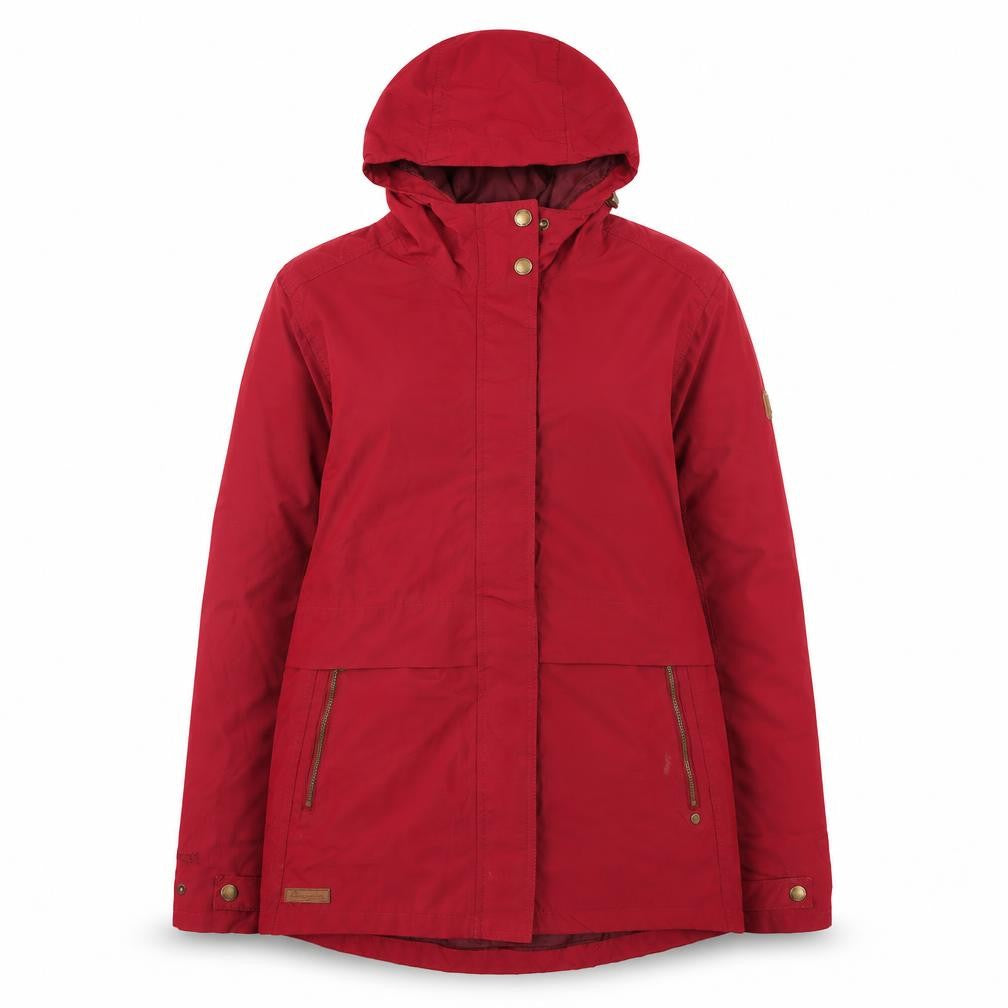Regatta Women's Red Waterproof Hooded Parka Jacket UK 12