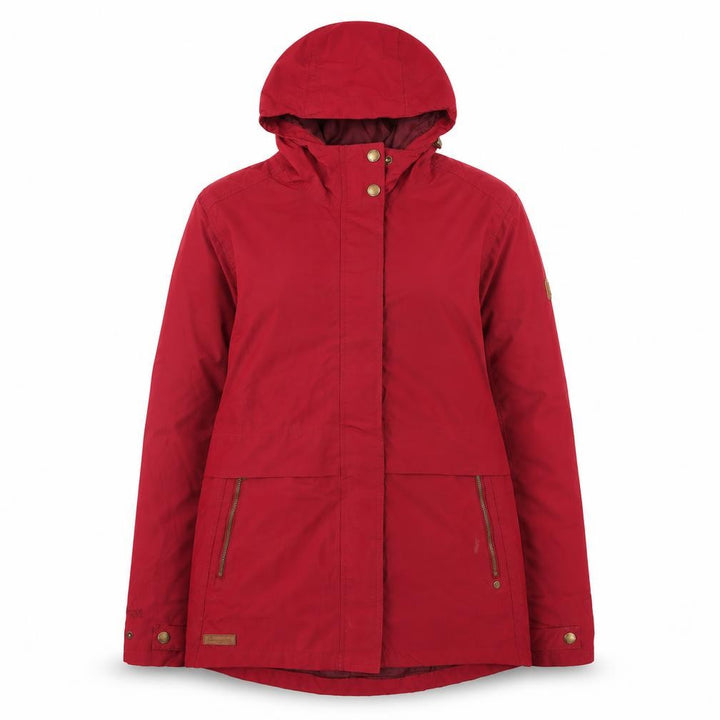 Regatta Women's Red Waterproof Hooded Parka Jacket UK 12