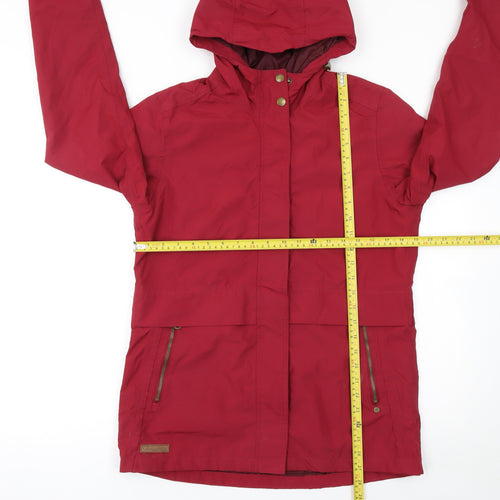 Regatta Women's Red Waterproof Hooded Parka Jacket UK 12