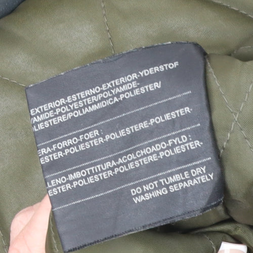 Matchplay Men's Black Parka Jacket Size S Lined Windproof Classic