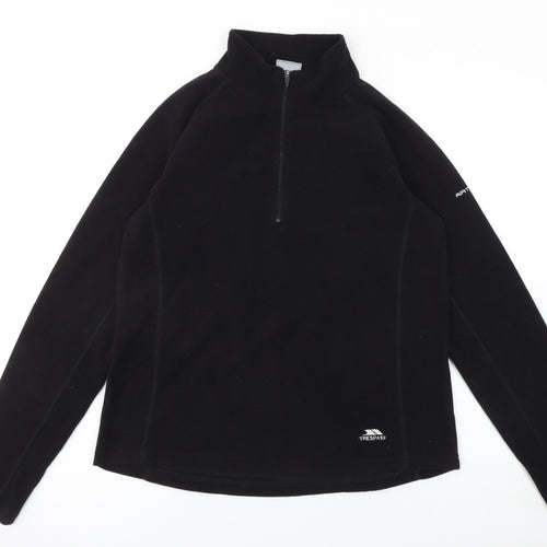 Trespass Women’s Black Fleece 1/2 Zip Pullover Sweatshirt XL UK16