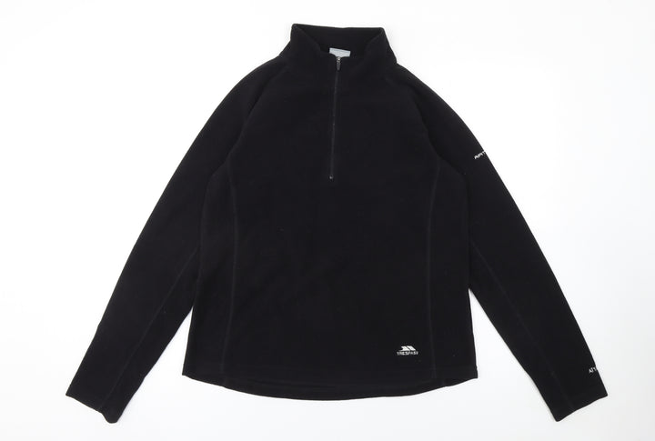 Trespass Women’s Black Fleece 1/2 Zip Pullover Sweatshirt XL UK16