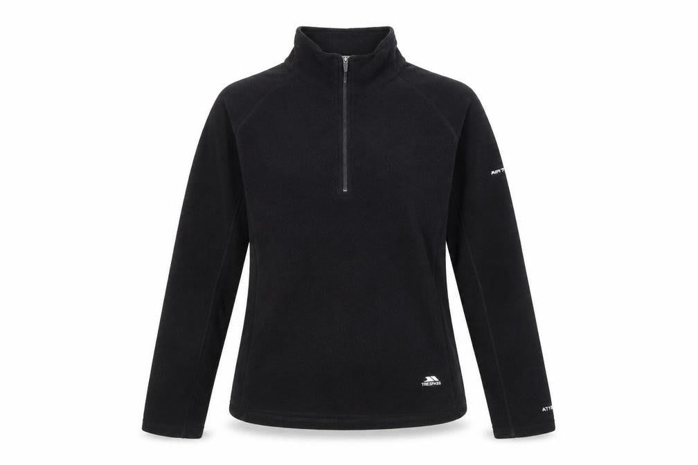 Trespass Women’s Black Fleece 1/2 Zip Pullover Sweatshirt XL UK16
