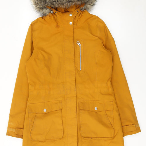 Regatta Great Outdoors Women’s Mustard Hooded Parka Coat UK 10