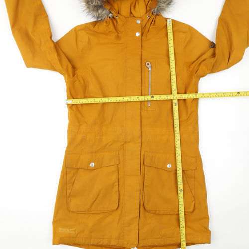 Regatta Great Outdoors Women’s Mustard Hooded Parka Coat UK 10