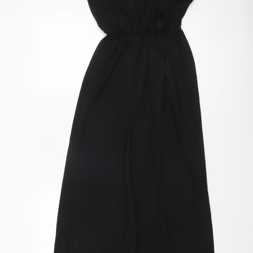 Dunnes Stores Women's Black Small Wide-Leg Jumpsuit with Gold Chain Straps