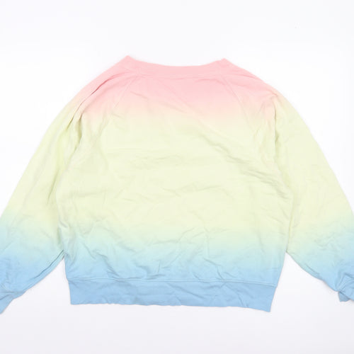 GAP Women’s Multicoloured Pullover Sweatshirt Small Ombre Cotton Blend