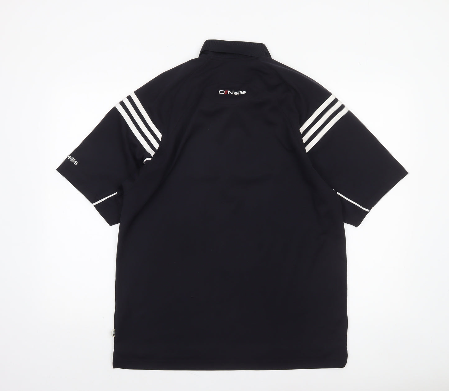 O Neills Men Black L Sports Polo Shirt Sligo Embroidered Logo