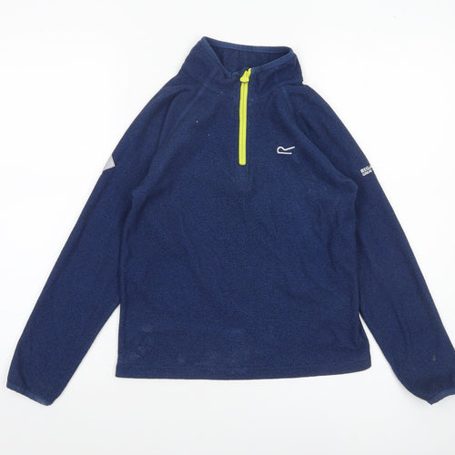 Regatta Boys Blue Fleece 1/4 Zip Outdoor Sweatshirt 11-12 Years