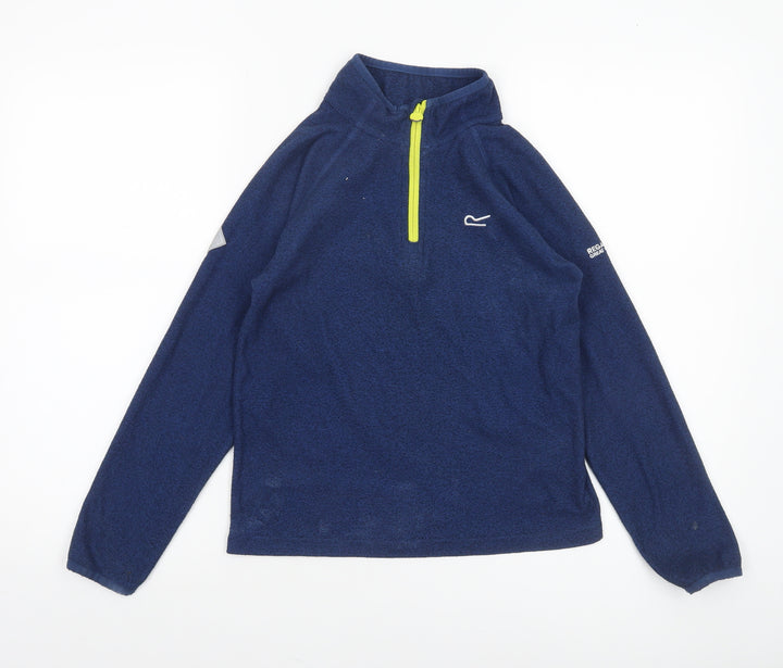 Regatta Boys Blue Fleece 1/4 Zip Outdoor Sweatshirt 11-12 Years