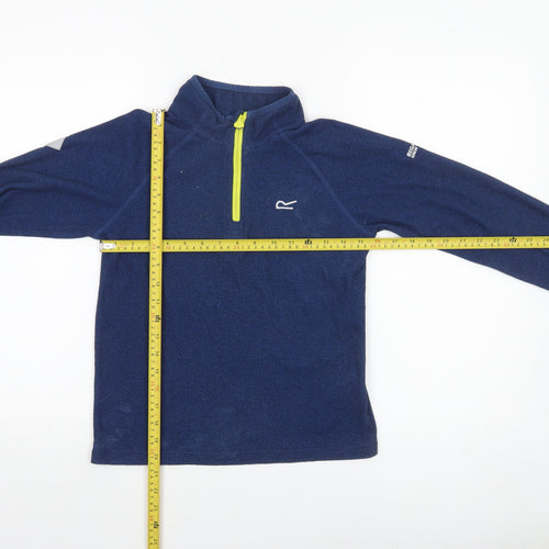 Regatta Boys Blue Fleece 1/4 Zip Outdoor Sweatshirt 11-12 Years