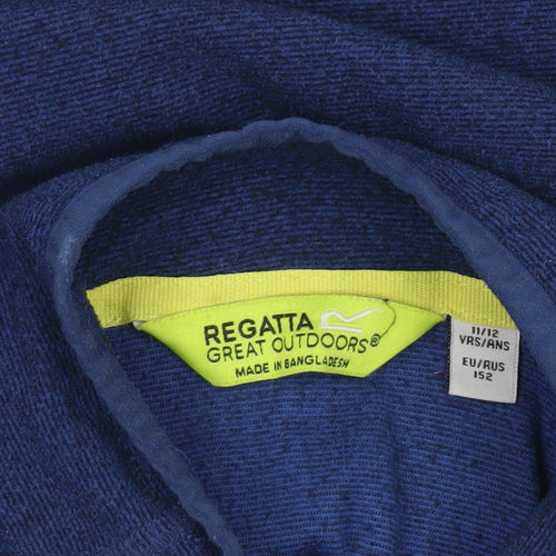 Regatta Boys Blue Fleece 1/4 Zip Outdoor Sweatshirt 11-12 Years