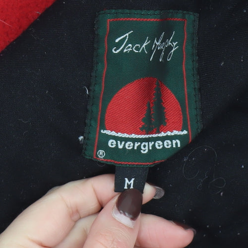 Jack Murphy Men’s Red Fleece Jacket Zip Front Medium Outdoor Warmwear