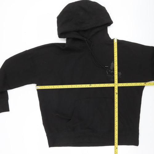 Money Women Black Size 12 Pullover Hoodie 70% Cotton Blend Logo Print