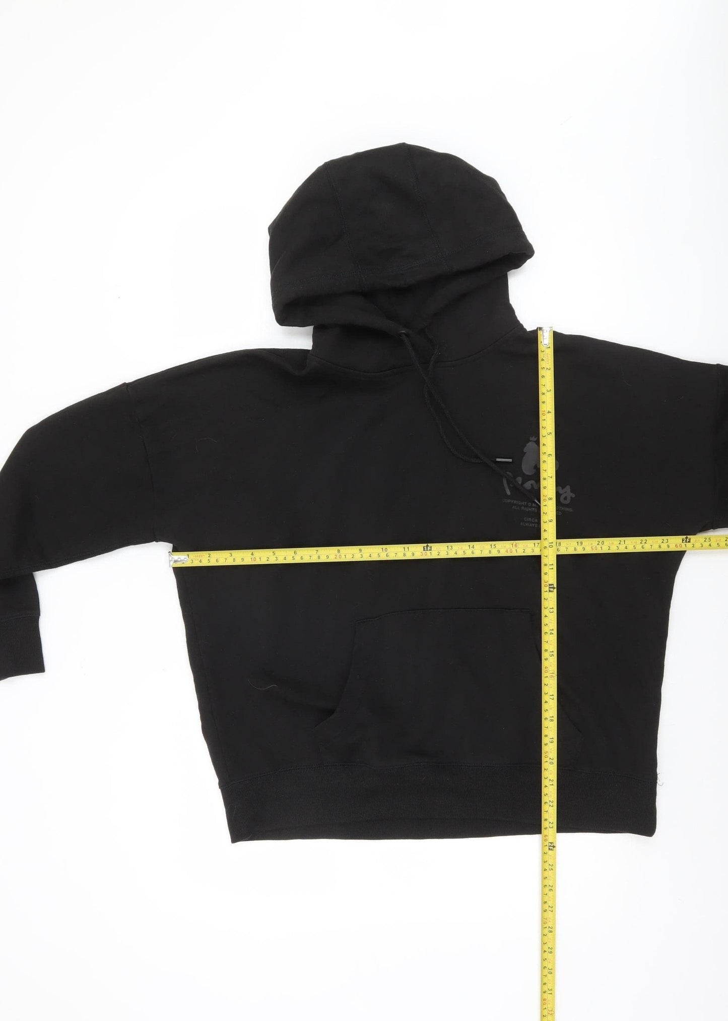 Money Women Black Size 12 Pullover Hoodie 70% Cotton Blend Logo Print