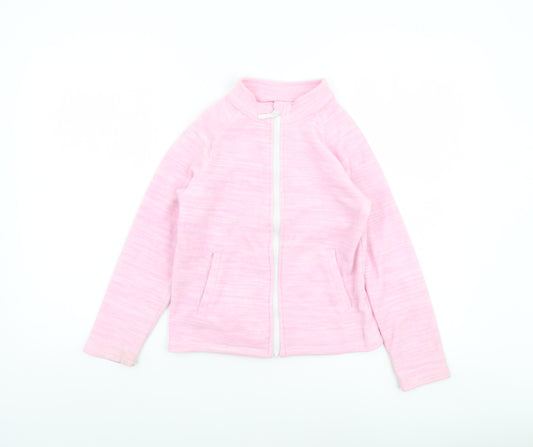 Mountain Warehouse Girls Pink Fleece Zip Jacket 9-10 Years