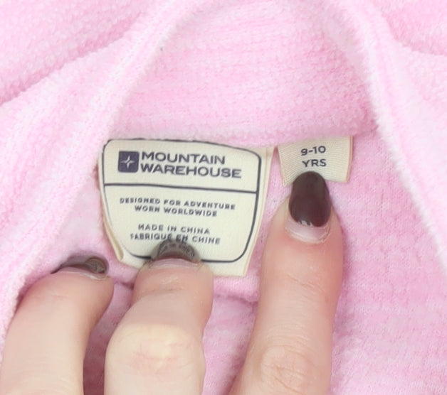 Mountain Warehouse Girls Pink Fleece Zip Jacket 9-10 Years