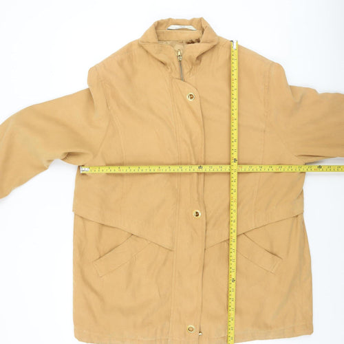 Marks and Spencer Women Beige Petite Size 18 Classic Mid-Length Coat