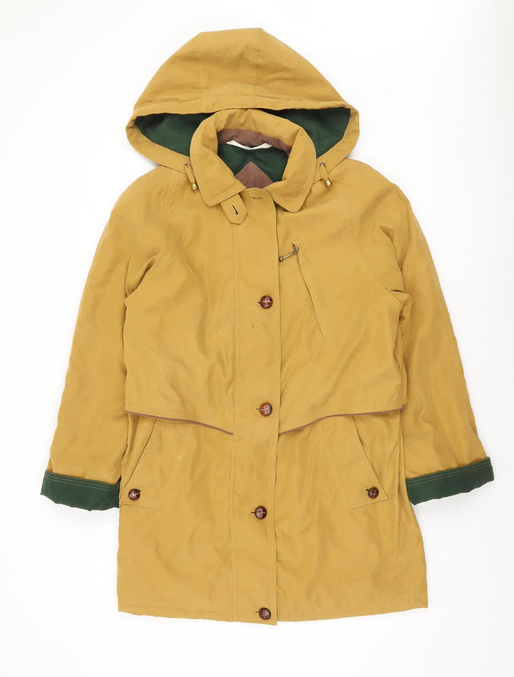 Marks and Spencer Women Brown Hooded Parka Jacket Size 8