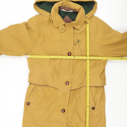 Marks and Spencer Women Brown Hooded Parka Jacket Size 8