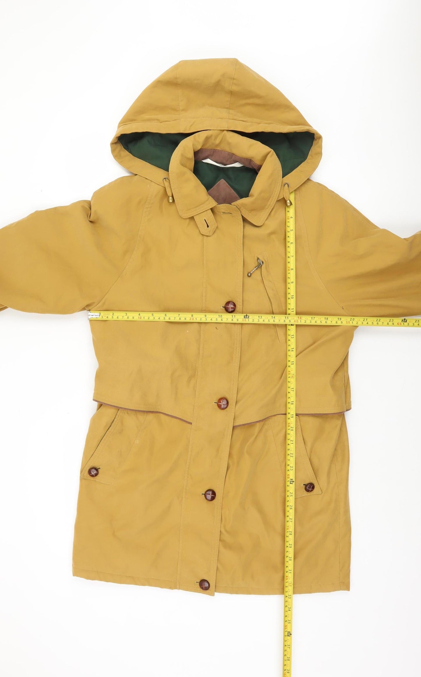 Marks and Spencer Women Brown Hooded Parka Jacket Size 8