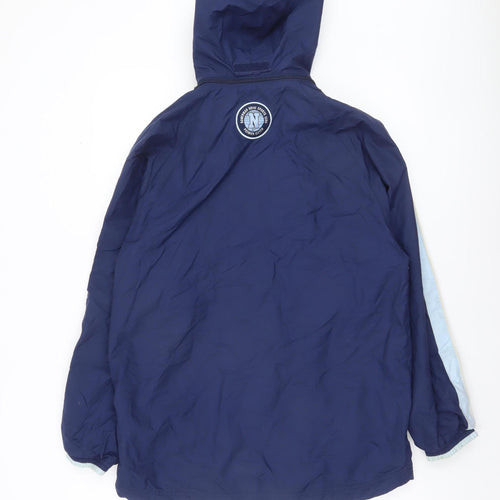 Nike Women's Blue Hooded Windbreaker Jacket Size 20 Lightweight Nylon