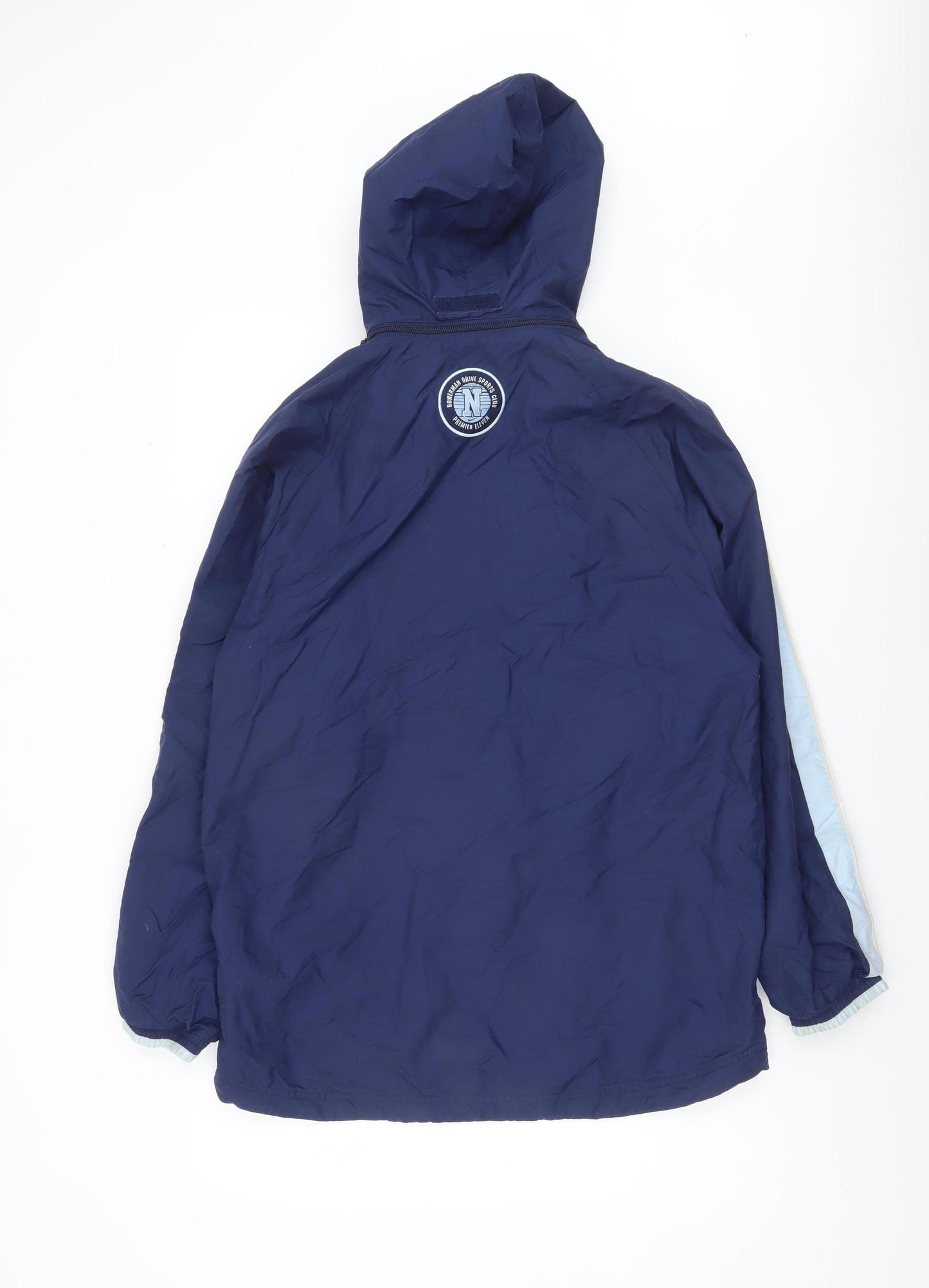 Nike Women's Blue Hooded Windbreaker Jacket Size 20 Lightweight Nylon