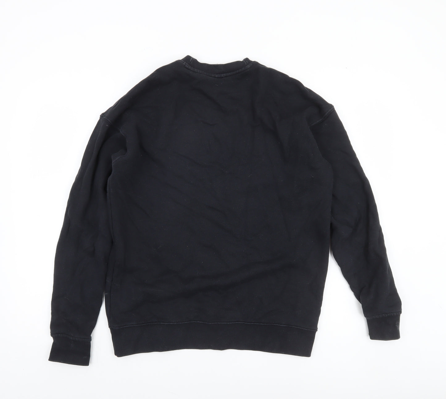 Adidas Women Black Crew Neck Pullover Sweatshirt Size 8
