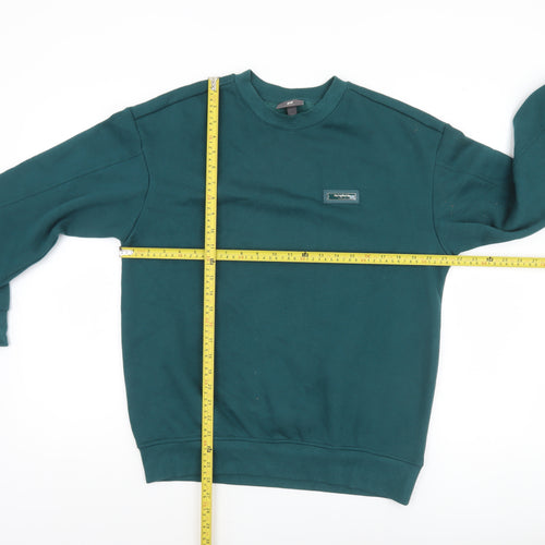 H&M Men's Green Relaxed Fit Pullover Sweatshirt Size S