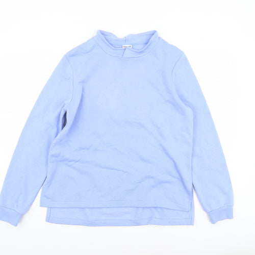 Damart Women Blue Pullover Sweatshirt Size 10/12 Cotton Blend