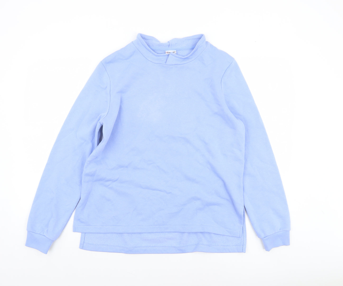 Damart Women Blue Pullover Sweatshirt Size 10/12 Cotton Blend