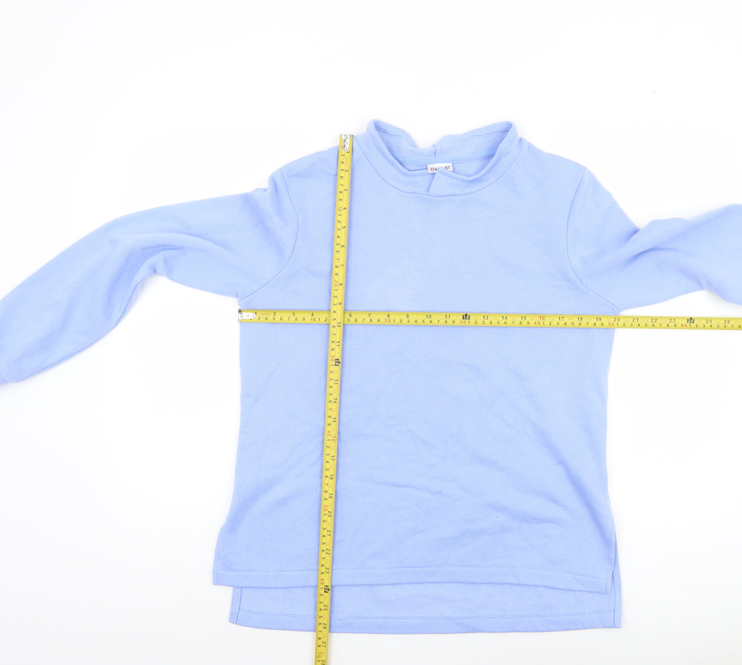 Damart Women Blue Pullover Sweatshirt Size 10/12 Cotton Blend