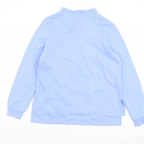 Damart Women Blue Pullover Sweatshirt Size 10/12 Cotton Blend