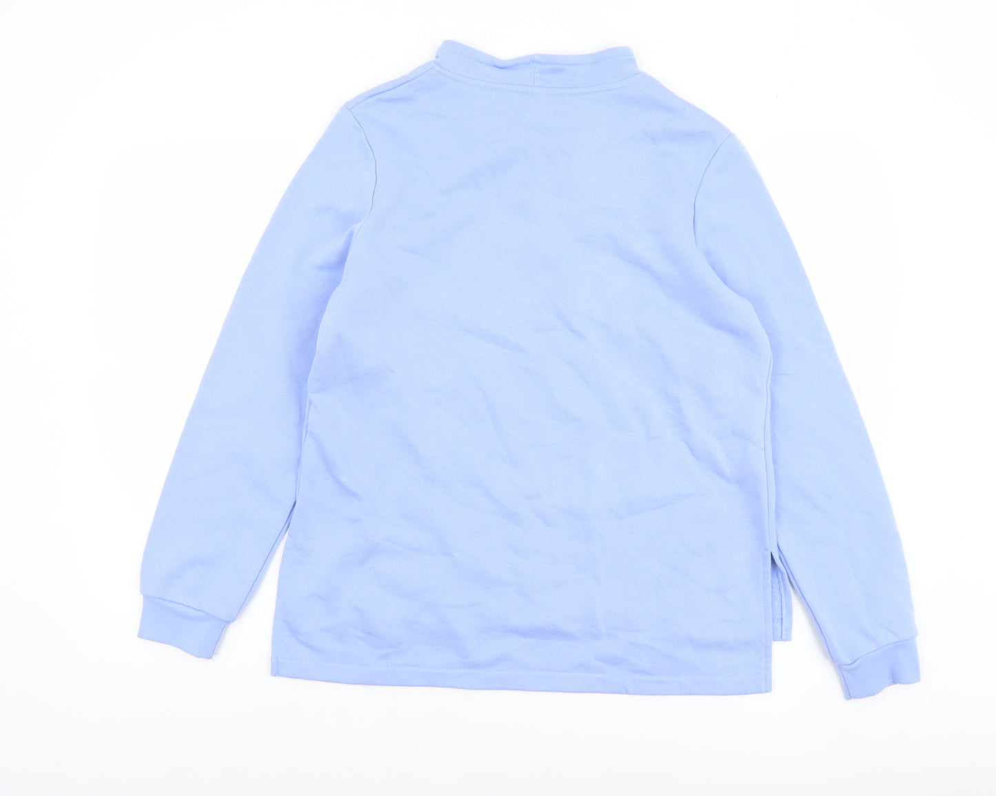 Damart Women Blue Pullover Sweatshirt Size 10/12 Cotton Blend